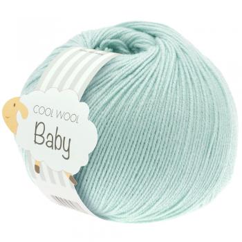 Ein Knäul Cool Wool Baby in Farbe 257, Helltürkis
